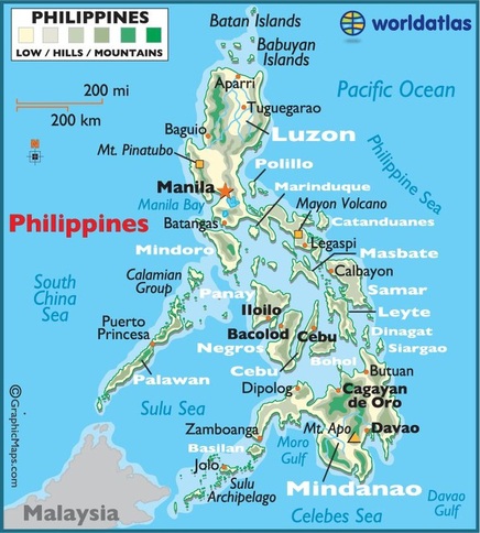 Map and Landscape - The Philippines